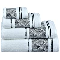 MI CASA Set 2 Toallas Etnic FLO TOCADOR Negro 500GR